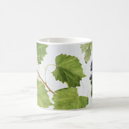 ブドウ地中海のヴィネヤードギリシャ島 コーヒーマグカップ (中央)