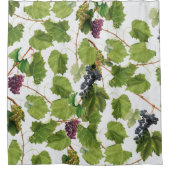 ブドウ地中海のヴィネヤードギリシャ島 シャワーカーテン (正面)