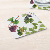 ブドウ地中海のヴィネヤードギリシャ島 スクエアペーパーコースター (アングル)