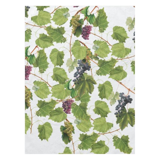 ブドウ地中海のヴィネヤードギリシャ島 テーブルクロス (正面)