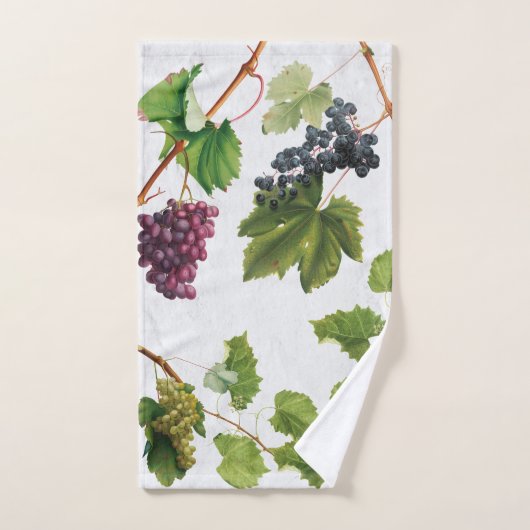 ブドウ地中海のヴィネヤードギリシャ島 バスタオルセット (ハンドタオル)