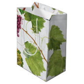 ブドウ地中海のヴィネヤードギリシャ島 ミディアムペーパーバッグ (裏面アングル)