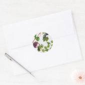 ブドウ地中海のヴィネヤードギリシャ島 ラウンドシール (封筒)