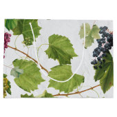 ブドウ地中海のヴィネヤードギリシャ島 ラージペーパーバッグ (裏面)