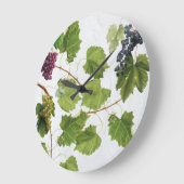 ブドウ地中海のヴィネヤードギリシャ島 ラージ壁時計 (傾斜)
