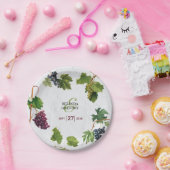 ブドウ地中海のヴィンヤードギリ結婚シア島 ペーパープレート (パーティー)