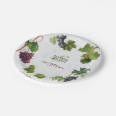 ブドウ地中海のヴィンヤードギリ結婚シア島 ペーパープレート (アングル)