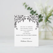 ブドウ悔やみや弔慰ノートカード 出欠カード (スタンド正面)