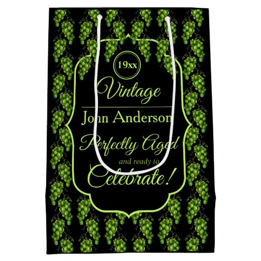 ブドウ抱き枕 ミディアムペーパーバッグ (裏面)