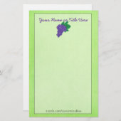 ブドウ文房具 便箋 (正面/裏面)