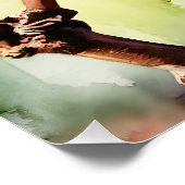 ブドウ栽培絵画の水彩画Ar ポスター (コーナー)