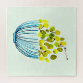 ブドウ水彩アートフルーツ ジグソーパズル (横)