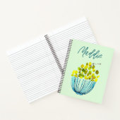 ブドウ水彩アートフルーツ ノートブック (内部)