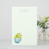 ブドウ水彩アートフルーツ 便箋 (スタンド正面)