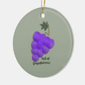 ブドウ畑に満ちている セラミックオーナメント (左)