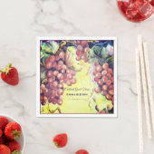 ブドウ畑のナプキン – ワインの試飲と収集 スタンダードカクテルナプキン (インサイチュ)