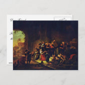 ブドウ畑の労働者を濡らしたDが耐え忍ぶ。 ポストカード (正面/裏面)