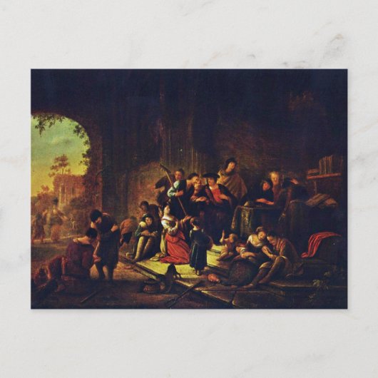 ブドウ畑の労働者を濡らしたDが耐え忍ぶ。 ポストカード (正面)