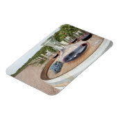 ブドウ畑の赤ワイン マグネット (左側)