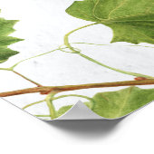 ブドウ畑ギリシャ結婚島の座席表 ポスター (角)