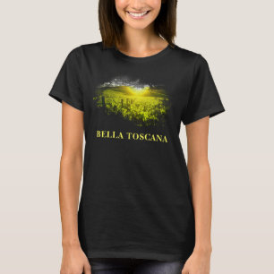 *~*ブドウ畑トスカーナサンセットイタリアAR21レディ Tシャツ