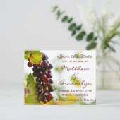 ブドウ畑ワイナリーブドウ日付ポストカードを保存 案内ポストカード (スタンド正面)