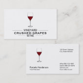 ブドウ畑ワイン 名刺 (正面/裏面)