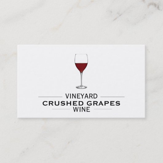 ブドウ畑ワイン 名刺 (正面)
