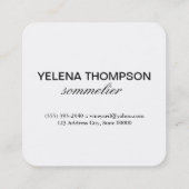 ブドウ畑ヴィンテージ スクエア名刺 (裏面)