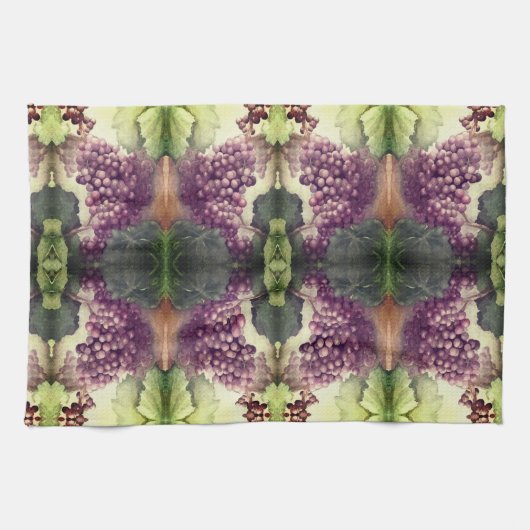 ブドウ畑 キッチンタオル (横)