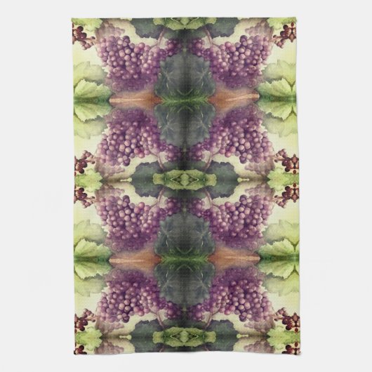 ブドウ畑 キッチンタオル (縦)