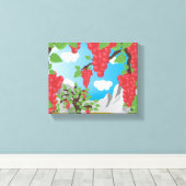 ブドウ畑 キャンバスプリント (インサイチュ (ウッドフロア))