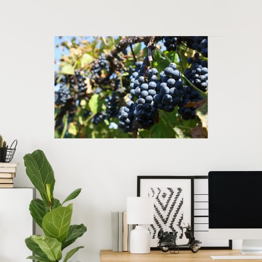 ブドウ畑 ポスター (ホームオフィス)