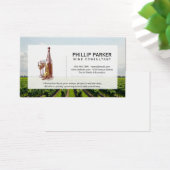 ブドウ畑 |ワインボトルとグラス (デスク)