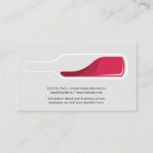 ブドウ畑 | ワインボトルパターン 名刺 (裏面)