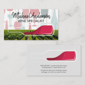 ブドウ畑 | ワインボトルパターン 名刺 (正面/裏面)