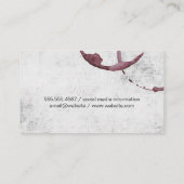 ブドウ畑 | ワイン染色 名刺 (裏面)