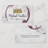 ブドウ畑 | ワイン染色 名刺 (正面/裏面)