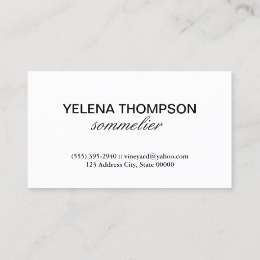 ブドウ畑 名刺 (裏面)