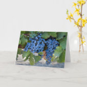 ブドウ空白のノートカード カード (黄色い花)