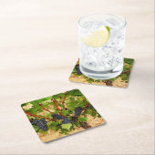 ブドウ紙コースター スクエアペーパーコースター (インサイチュ)