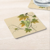 ブドウ紙コースター スクエアペーパーコースター (アングル)