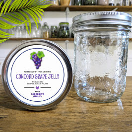 ブドウ缶詰瓶ラベル ラウンドシール