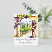 ブドウ考え園の水の色 ポストカード (スタンド正面)