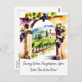 ブドウ考え園の水の色 ポストカード (正面/裏面)