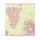 ブドウ葉のメモ帳 ノートパッド (正面)