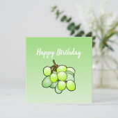 ブドウ誕生日カード カード (スタンド正面)