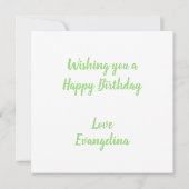 ブドウ誕生日カード カード (裏面)