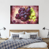 ブドウ赤と緑 キャンバスプリント (インサイチュ (寝室))