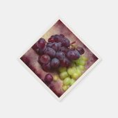 ブドウ赤と緑 スタンダードカクテルナプキン (角)